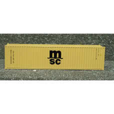 N Scale 1/160 MSC 40ft hc sand 
