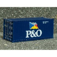 N Scale 1/160 P&O20ft container 