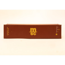 MSC 40ft HC Brown N Gauge 